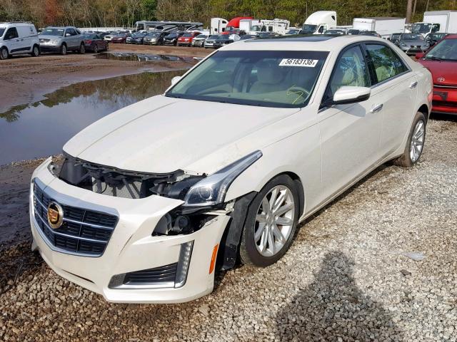 1G6AR5SX0E0123728 - 2014 CADILLAC CTS LUXURY WHITE photo 2