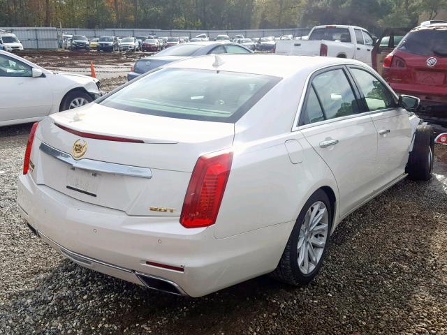 1G6AR5SX0E0123728 - 2014 CADILLAC CTS LUXURY WHITE photo 4