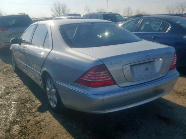 WDBNG83J34A426056 - 2004 MERCEDES-BENZ S 430 4MAT SILVER photo 3