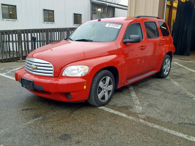 3GNCA13D48S707581 - 2008 CHEVROLET HHR LS RED photo 2