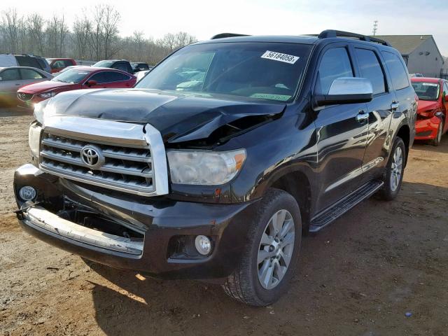 5TDJW5G19AS029610 - 2010 TOYOTA SEQUOIA LI BLACK photo 2