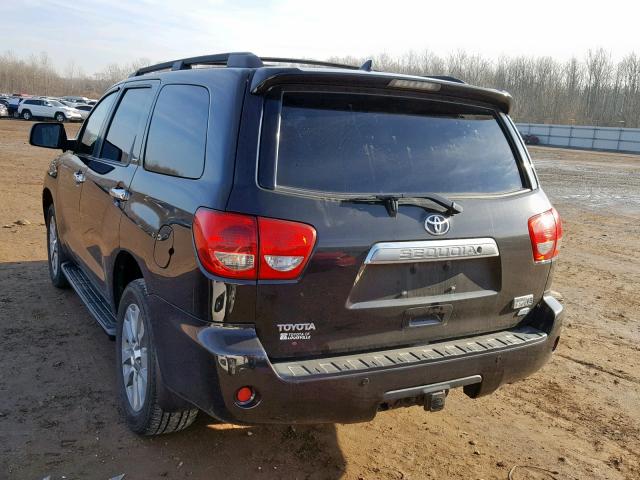 5TDJW5G19AS029610 - 2010 TOYOTA SEQUOIA LI BLACK photo 3