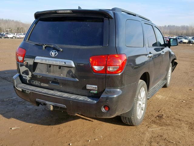 5TDJW5G19AS029610 - 2010 TOYOTA SEQUOIA LI BLACK photo 4