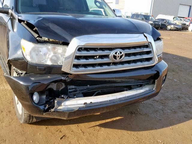 5TDJW5G19AS029610 - 2010 TOYOTA SEQUOIA LI BLACK photo 9