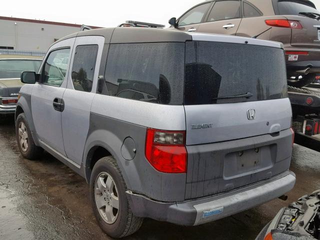 5J6YH18594L002491 - 2004 HONDA ELEMENT EX SILVER photo 3