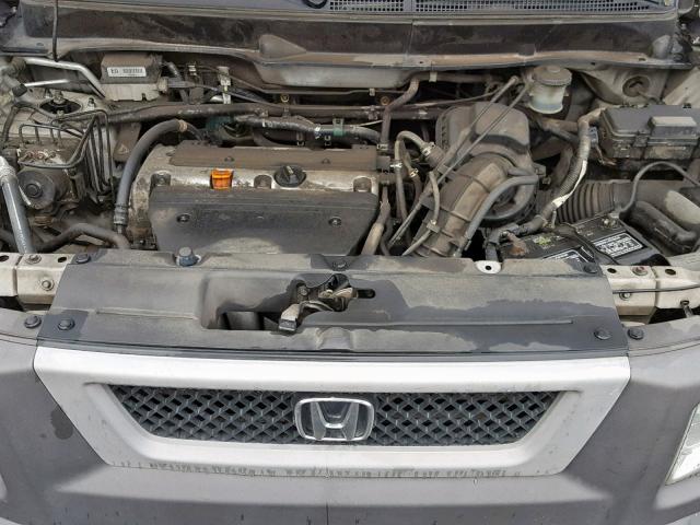 5J6YH18594L002491 - 2004 HONDA ELEMENT EX SILVER photo 7