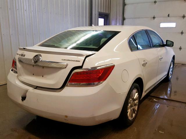 1G4GB5GR7CF352063 - 2012 BUICK LACROSSE C WHITE photo 4