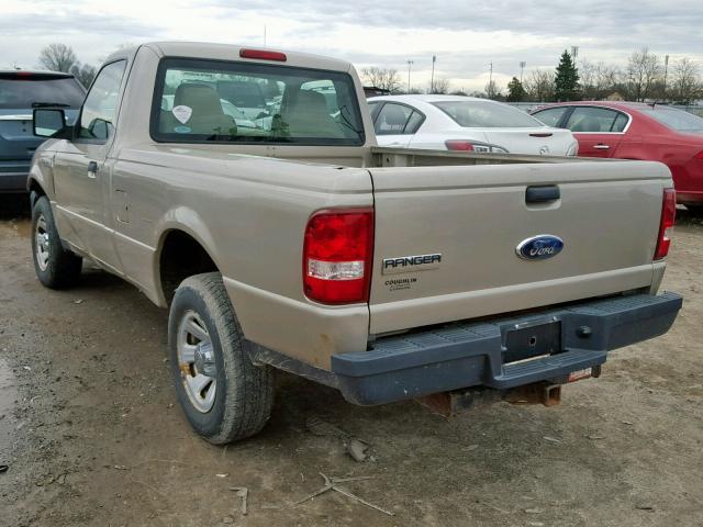 1FTYR10D48PA56723 - 2008 FORD RANGER TAN photo 3