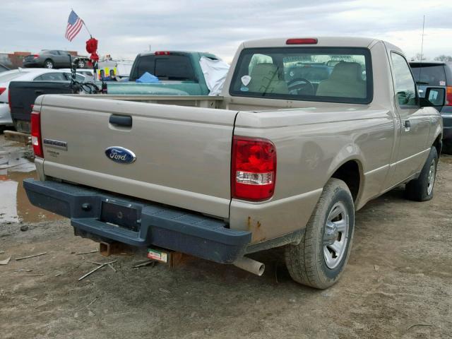 1FTYR10D48PA56723 - 2008 FORD RANGER TAN photo 4