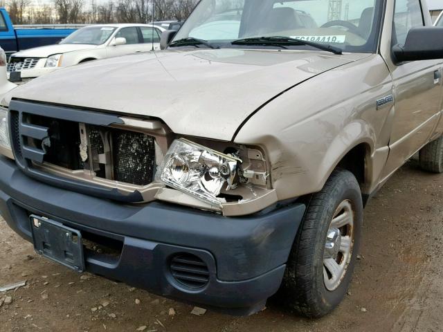 1FTYR10D48PA56723 - 2008 FORD RANGER TAN photo 9