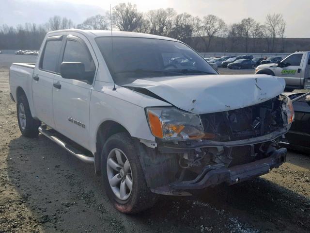 1N6BA0EK4BN325575 - 2011 NISSAN TITAN S WHITE photo 1