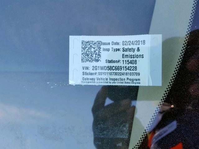 2G1WD58C669154228 - 2006 CHEVROLET IMPALA SUP 白色 照片 10