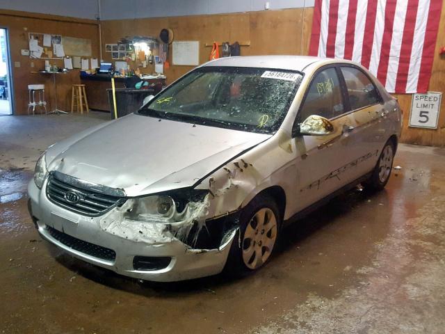 KNAFE121285524009 - 2008 KIA SPECTRA EX SILVER photo 2