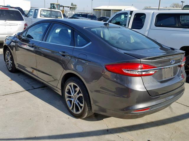 3FA6P0G76HR351036 - 2017 FORD FUSION S SILVER photo 3