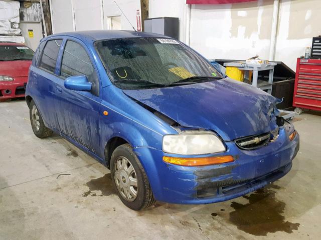 KL1TJ62604B161559 - 2004 CHEVROLET AVEO LS BLUE photo 1