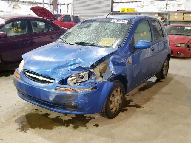 KL1TJ62604B161559 - 2004 CHEVROLET AVEO LS BLUE photo 2