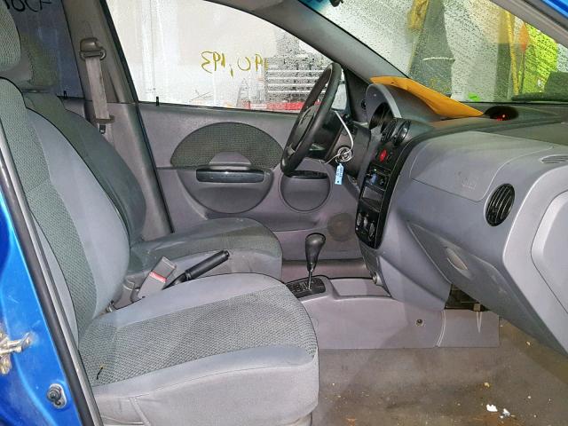 KL1TJ62604B161559 - 2004 CHEVROLET AVEO LS BLUE photo 5