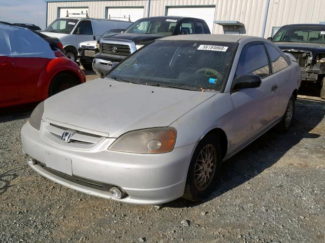 1HGEM21243L004417 - 2003 HONDA CIVIC DX SILVER photo 2