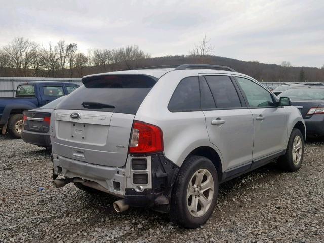 2FMDK3JC9DBB65860 - 2013 FORD EDGE SEL SILVER photo 4