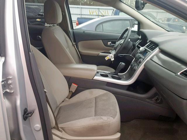 2FMDK3JC9DBB65860 - 2013 FORD EDGE SEL SILVER photo 5