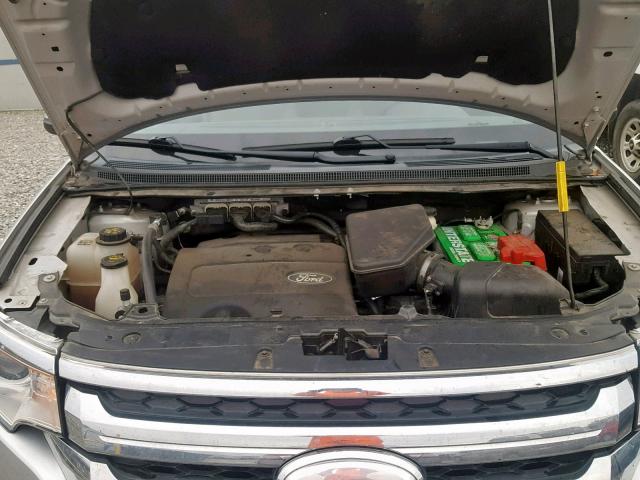 2FMDK3JC9DBB65860 - 2013 FORD EDGE SEL SILVER photo 7