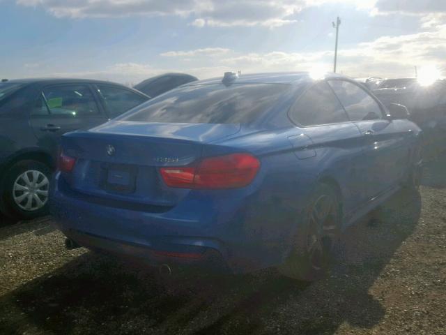 WBA3R5C59FK372275 - 2015 BMW 435 XI BLUE photo 4