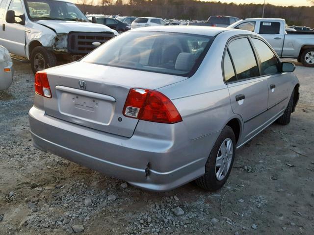 2HGES16324H562573 - 2004 HONDA CIVIC DX V SILVER photo 4