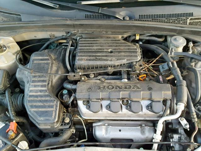 2HGES16324H562573 - 2004 HONDA CIVIC DX V SILVER photo 7