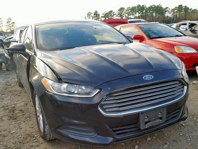 1FA6P0G73F5102029 - 2015 FORD FUSION S BLACK photo 1