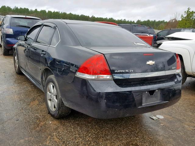 2G1WG5EKXB1211140 - 2011 CHEVROLET IMPALA LT BLACK photo 3