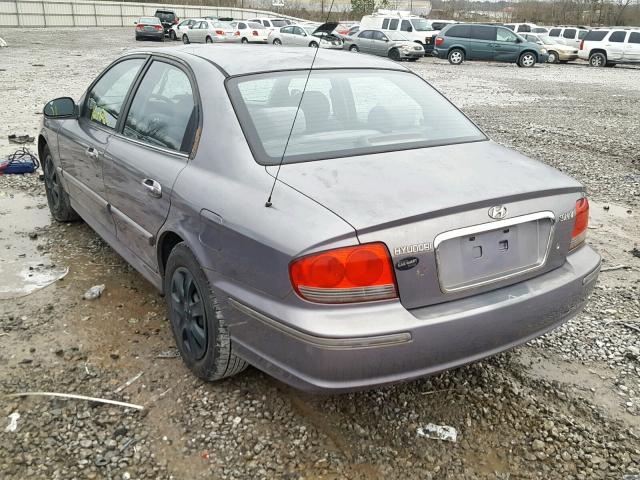 KMHWF25S55A185531 - 2005 HYUNDAI SONATA GL GRAY photo 3