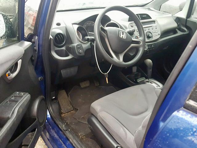 JHMGE8H26AS019435 - 2010 HONDA FIT BLUE photo 9