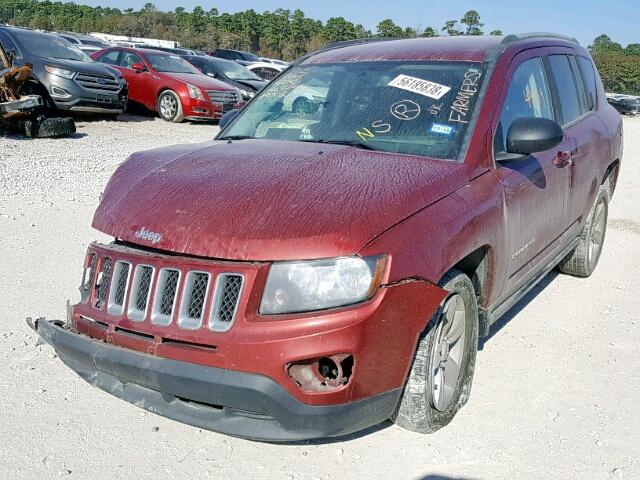 1C4NJCBA1GD524531 - 2016 JEEP COMPASS SP RED photo 2