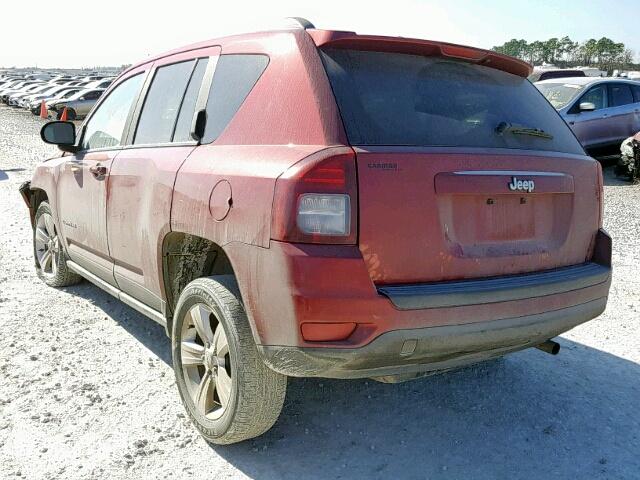 1C4NJCBA1GD524531 - 2016 JEEP COMPASS SP RED photo 3