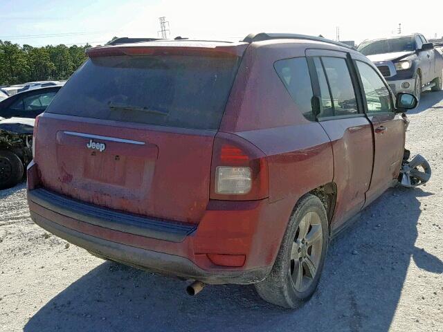 1C4NJCBA1GD524531 - 2016 JEEP COMPASS SP RED photo 4