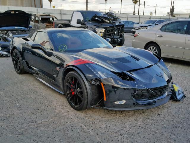 1G1YW2D70K5104720 - 2019 CHEVROLET CORVETTE G BLACK photo 1