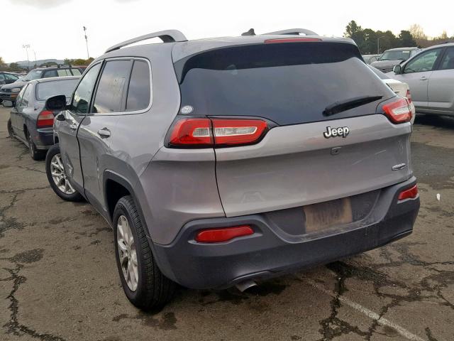 1C4PJLCB1GW319182 - 2016 JEEP CHEROKEE L GRAY photo 3