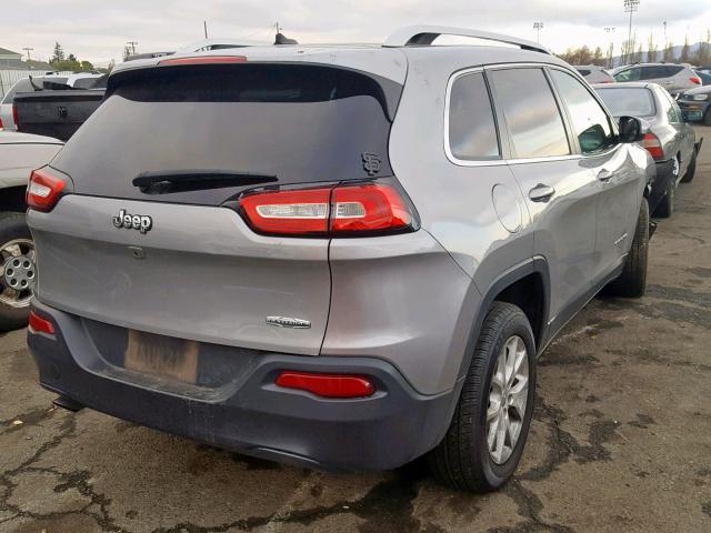 1C4PJLCB1GW319182 - 2016 JEEP CHEROKEE L GRAY photo 4