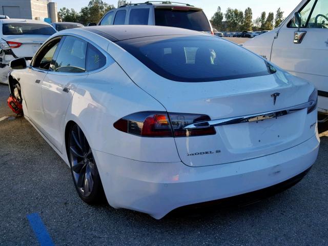 5YJSA1E41HF176320 - 2017 TESLA MODEL S WHITE photo 3