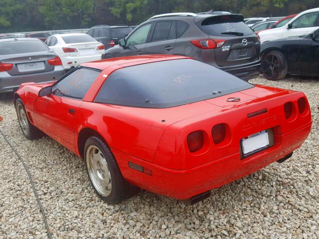 1G1YY22PXT5106036 - 1996 CHEVROLET CORVETTE RED photo 3