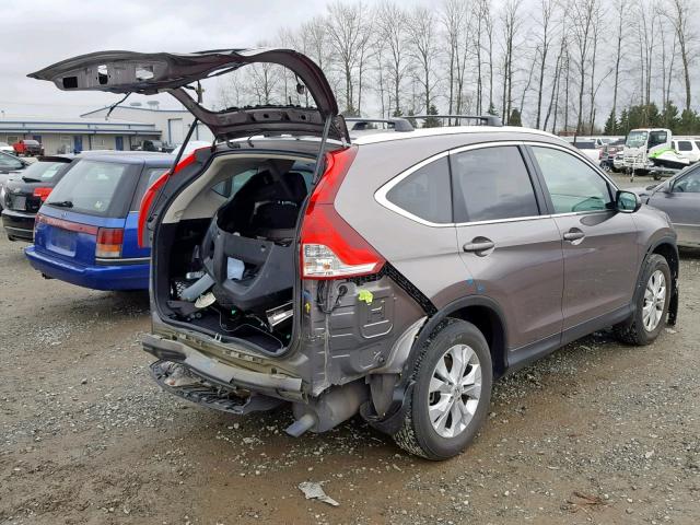 5J6RM4H75DL043994 - 2013 HONDA CR-V EXL TAN photo 4