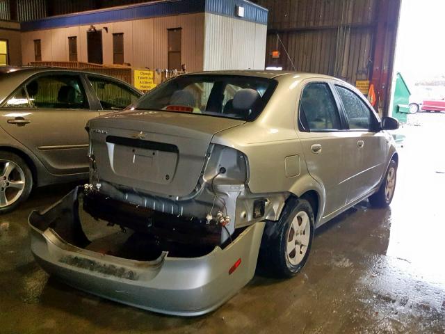 KL1TD52635B323526 - 2005 CHEVROLET AVEO BASE Gümüş foto 4