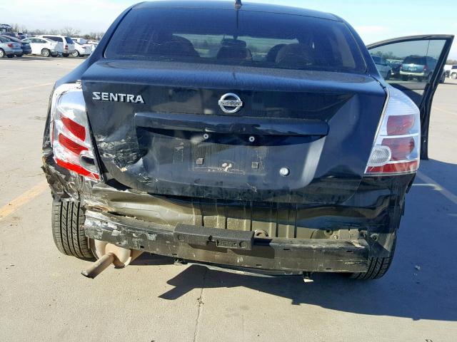 3N1AB61EX9L658844 - 2009 NISSAN SENTRA 2.0 BLACK photo 9