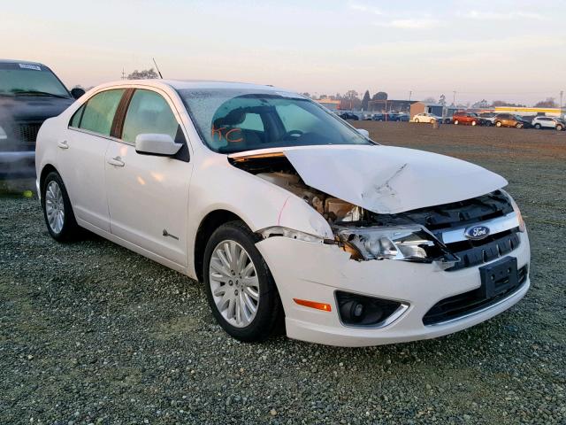 3FADP0L34AR394418 - 2010 FORD FUSION HYB WHITE photo 1