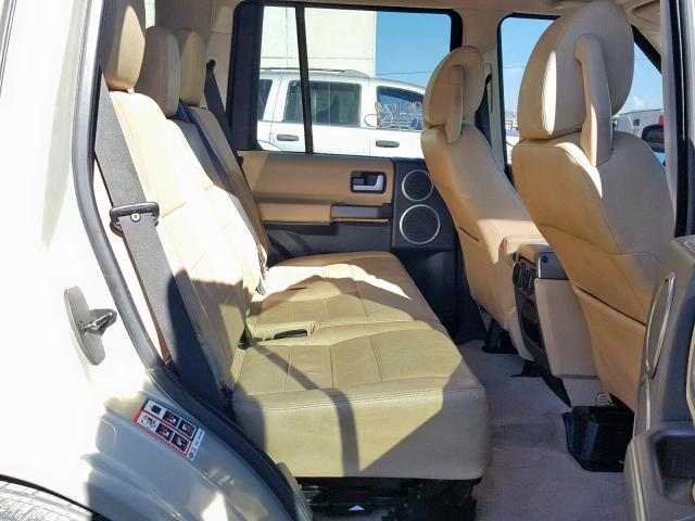 SALAE25486A376082 - 2006 LAND ROVER LR3 SE BEIGE photo 6