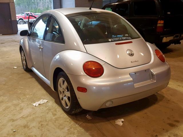 3VWDD21C23M408105 - 2003 VOLKSWAGEN NEW BEETLE SILVER photo 3