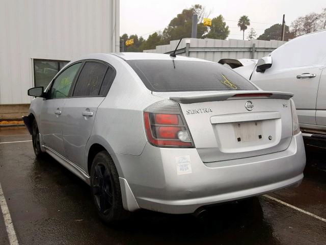 3N1AB6AP6AL670172 - 2010 NISSAN SENTRA 2.0 SILVER photo 3