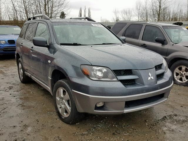 JA4LX41F64U058948 - 2004 MITSUBISHI OUTLANDER GRAY photo 1