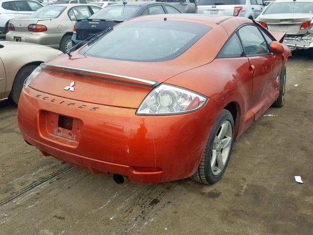 4A3AK24F97E035896 - 2007 MITSUBISHI ECLIPSE GS ORANGE photo 4