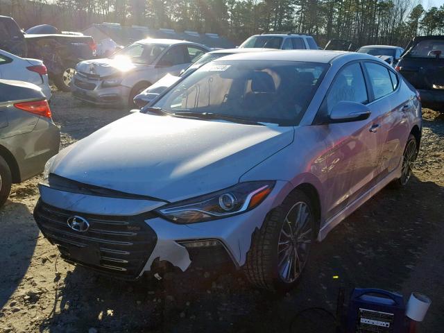 KMHD04LB5HU343358 - 2017 HYUNDAI ELANTRA SP SILVER photo 2